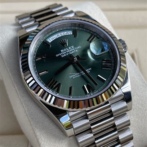 rolex day date bronze grün|day date rolex.